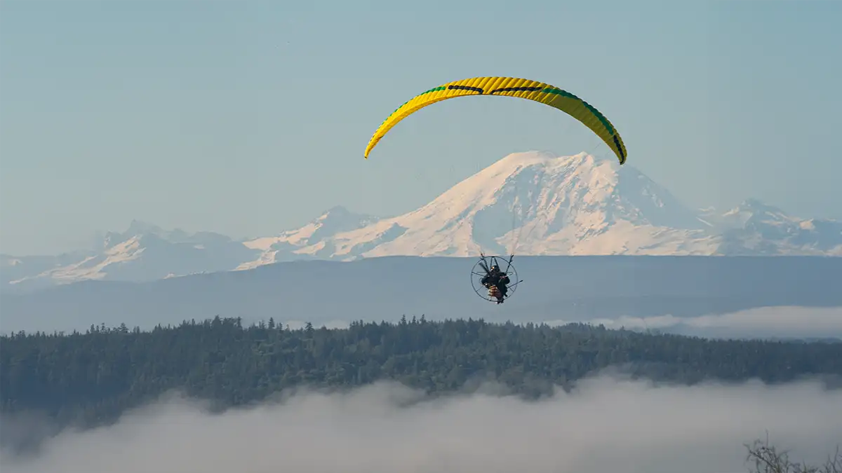 Paramotor training near Tacoma, Washington